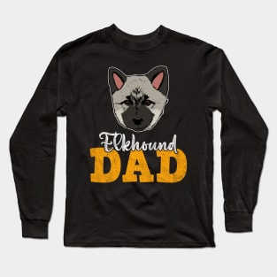 Norwegian Elkhound Dad Long Sleeve T-Shirt